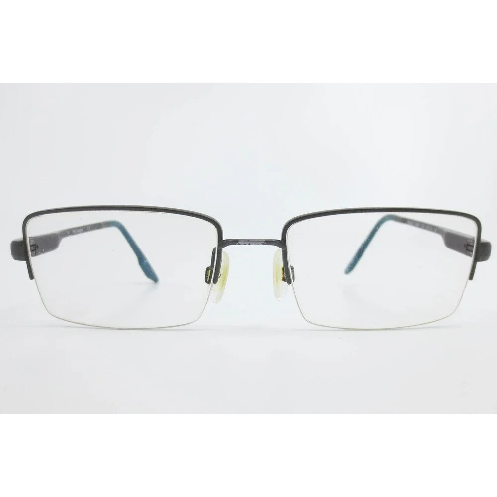 Columbia Flexon C5007 072 Gunmetal Blue Semi Rimless Eyeglasses Frames 56-18-145
